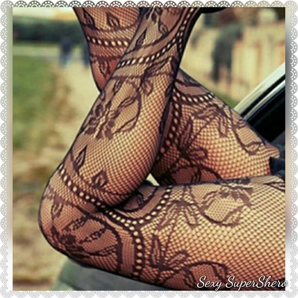 🆕Sexy Floral Fishnet Stockings! Pantyhose - Picture 2 of 3